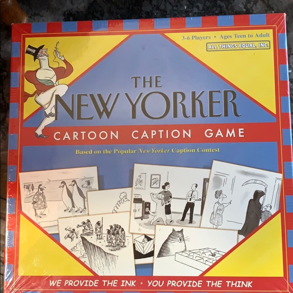COPY - GAME: NEW YORKER CAPTION GAME NEW IN BOX 3/6 play